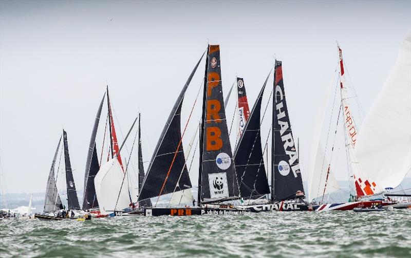 Start of the 2019 Rolex Fastnet Race photo copyright Rolex Fastnet Race taken at Royal Ocean Racing Club and featuring the IMOCA class