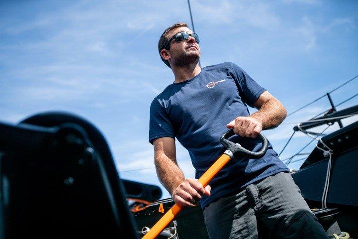 Charlie Enright racking up helm time aboard the team's new IMOCA 60 monohull - photo © Image courtesy of Amory Ross/11th Hour Racing