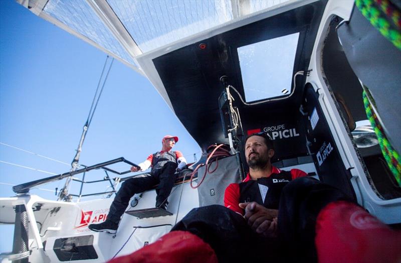 Groupe Apicil photo copyright Christophe Launay taken at  and featuring the IMOCA class