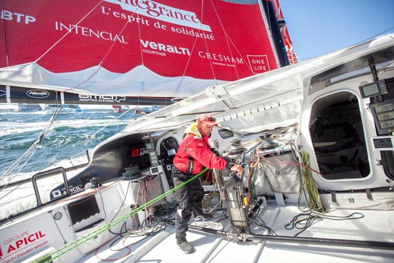 Groupe Apicil photo copyright Christophe Launay taken at  and featuring the IMOCA class