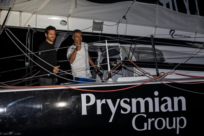 Prysmian Group skippers Giancarlo Pedote and Anthony Marchand take 17th place of the Imoca category of the Transat Jacques Vabre photo copyright Jean-Marie Liot / Alea taken at  and featuring the IMOCA class