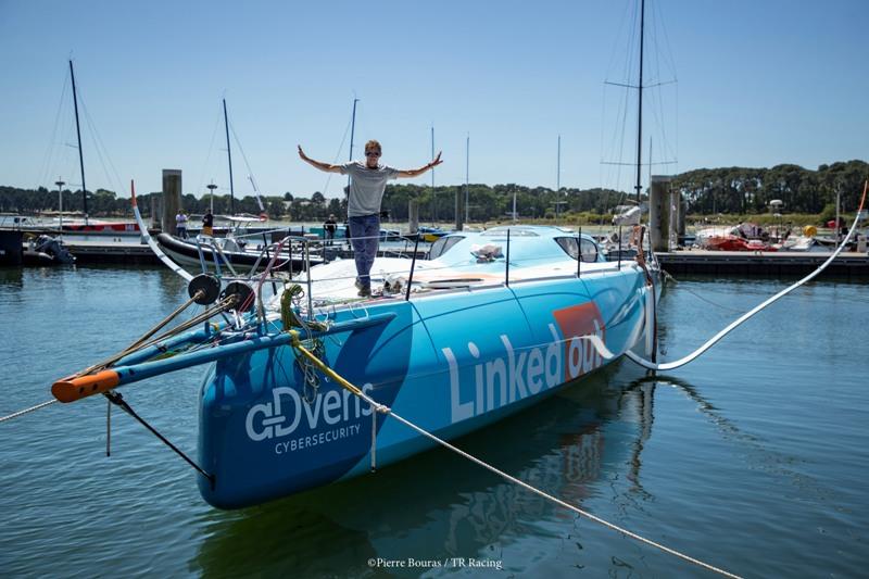 LinkedOut photo copyright Pierre Bouras taken at  and featuring the IMOCA class