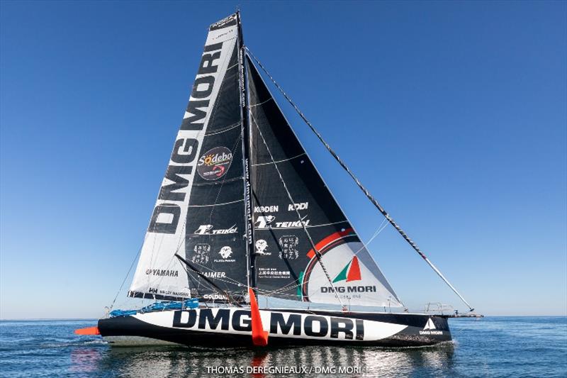 DMG MORI Global One with Mr. Shiraishi photo copyright Thomas Deregnieaux / DMG MORI taken at  and featuring the IMOCA class