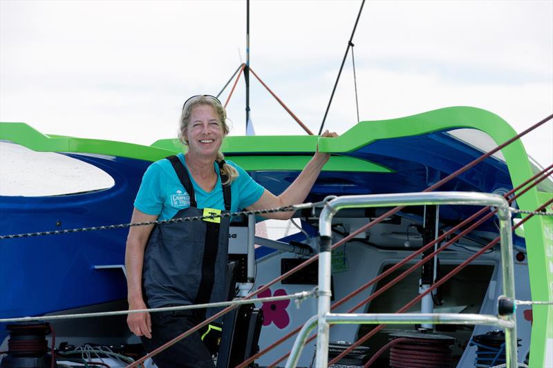 Miranda Merron in the Vendée-Arctique-Les Sables d'Olonne photo copyright François Van Malleghem / IMOCA taken at  and featuring the IMOCA class