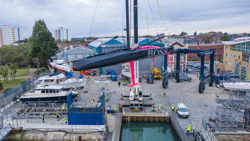 Hugo Boss IMOCA60 complete final check before heading for the start of the 2020 Vendee Globe Race photo copyright Alex Thomson Racing taken at  and featuring the IMOCA class