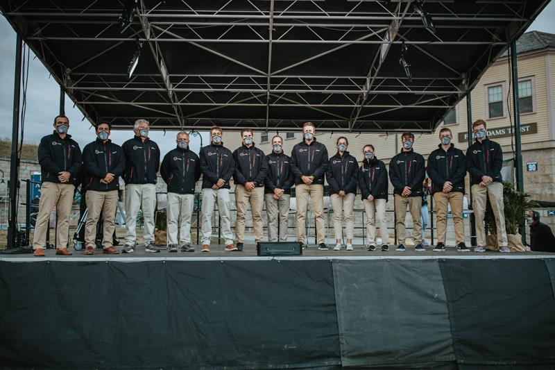 11th Hour Racing Team members photo copyright Sarah Petrarca / 11th Hour Racing taken at  and featuring the IMOCA class