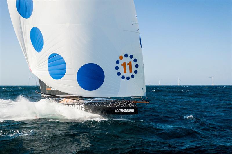 11th Hour Racing Team during an offshore training session out of Newport, RI, USA. The team spent 24 hours offshore testing foil performance, sails, and livability onboard their IMOCA 60. - photo © Amory Ross / 11th Hour Racing