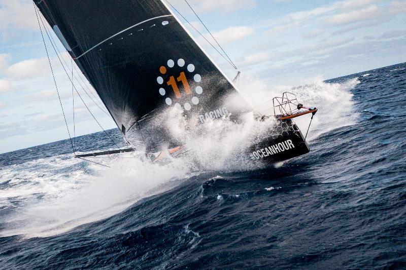 11th Hour Racing Team crossing the North Atlantic photo copyright Amory Ross / 11th Hour Racing taken at  and featuring the IMOCA class