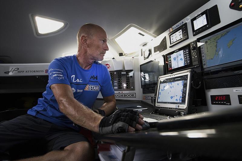 Ari Huusela onboard photo copyright Jari Salo taken at  and featuring the IMOCA class