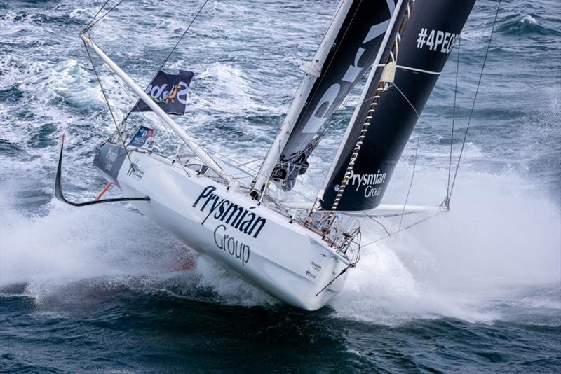 Giancarlo Pedote on Prysmian Group photo copyright Jean-Marie Liot taken at  and featuring the IMOCA class