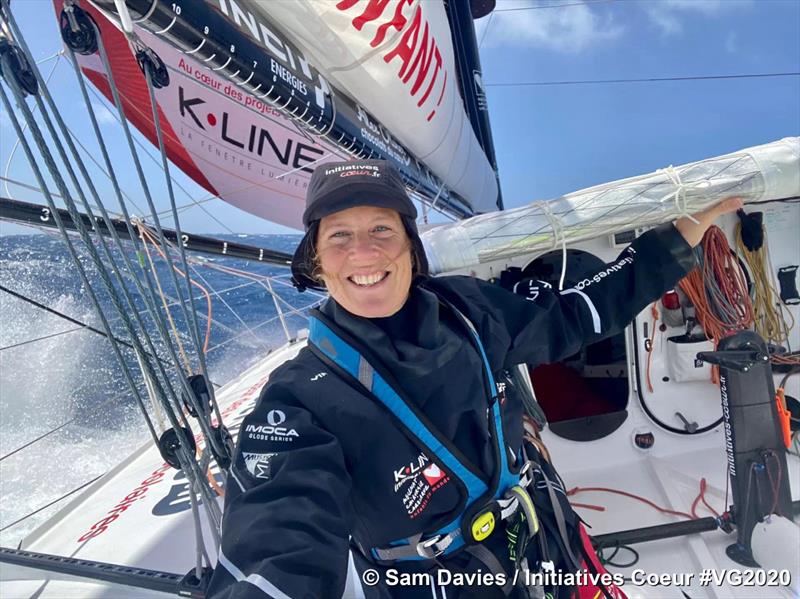 IMOCA Initiatives Coeur, skipper Sam Davies(GBR),  Vendee Globe, December 5, 2020 photo copyright Sam Davies, Initiatives Coeur taken at Yacht Club de France and featuring the IMOCA class