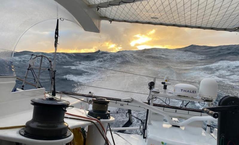 Romain Attanasio (Pure - Best Western Hotels and Resorts) sees beauty amidst the Southern ocean's power photo copyright Romain Attanasio / #VG2020 taken at  and featuring the IMOCA class