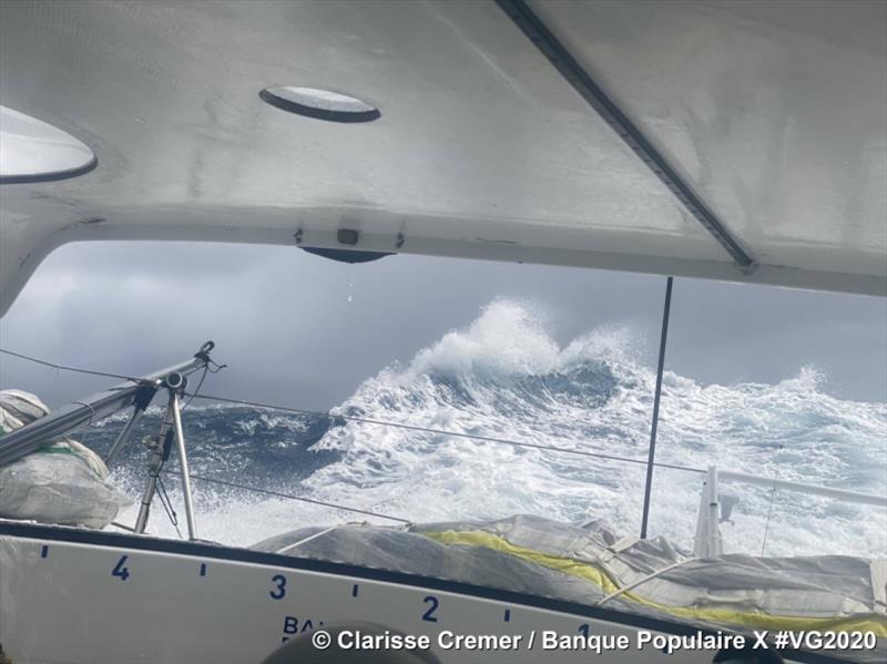 Clarisse Cremer on Banque Populaire X in the Vendée Globe photo copyright Clarisse Cremer / Banque Populaire X taken at  and featuring the IMOCA class