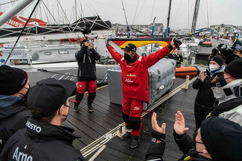 Boris Herrmann finishes the Vendee Globe 2020-21 photo copyright Martin Keruzoré taken at  and featuring the IMOCA class