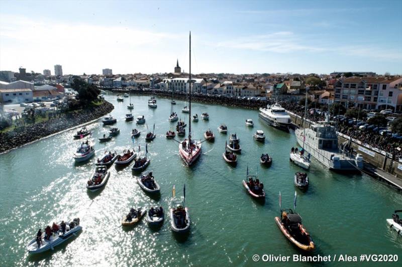 Sam Davies completes solo Vendée Globe route photo copyright Olivier Blanchet / Alea taken at  and featuring the IMOCA class