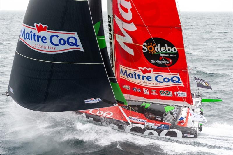 Yannick Bestaven, Skipper Maître CoQ photo copyright Jean-Marie LIOT / Maître CoQ taken at  and featuring the IMOCA class