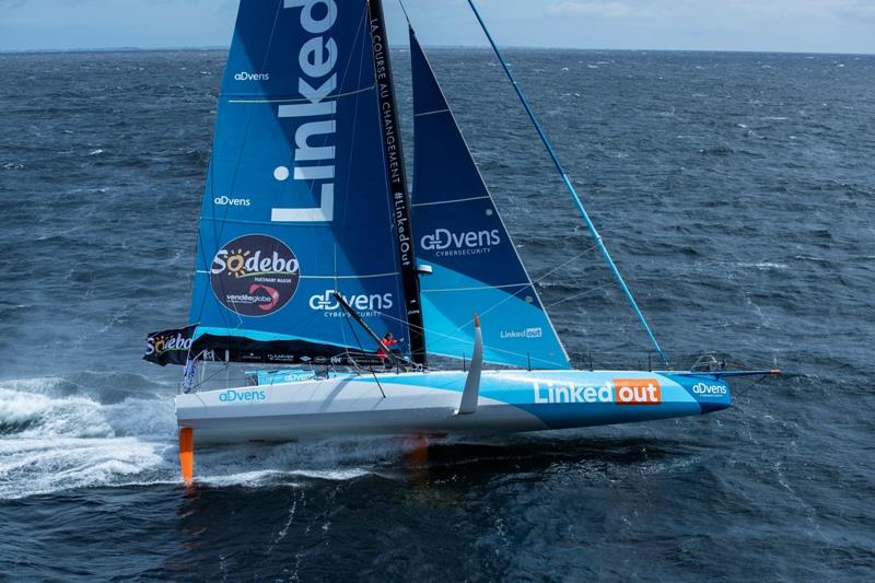 Thomas Ruyant, LinkedOut photo copyright Pierre Bouras taken at  and featuring the IMOCA class