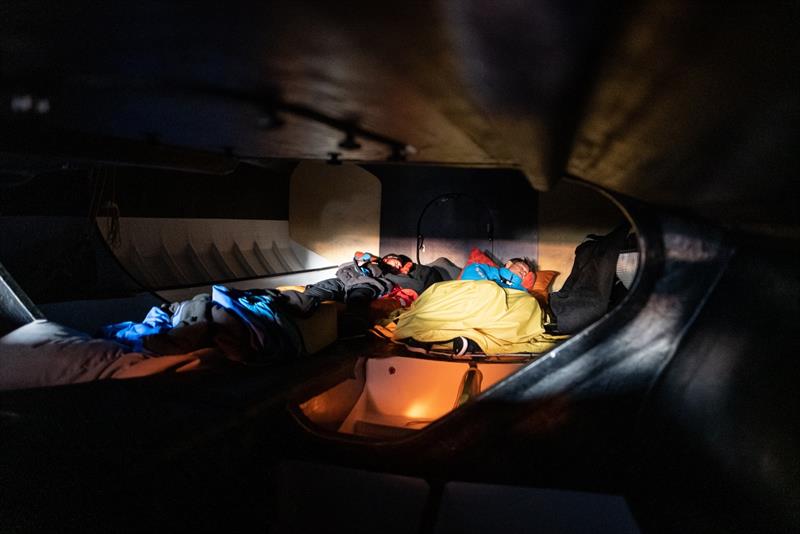 The Ocean Race Europe. Leg 1 from Lorient, France, to Cascais, Portugal. On Board 11th Hour Racing Team photo copyright Amory Ross / 11th Hour Racing Team taken at  and featuring the IMOCA class