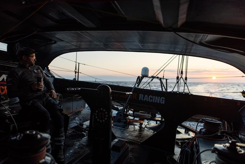 The Ocean Race Europe. Leg 1 from Lorient, France, to Cascais, Portugal. On Board 11th Hour Racing Team photo copyright Amory Ross / 11th Hour Racing Team taken at  and featuring the IMOCA class