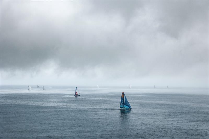 The finish of Leg One of The Ocean Race Europe from Lorient, France to Cascais, Portugal. - photo © The Ocean Race Europe