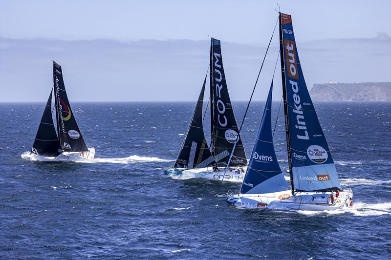 Racing in the Mirpuri Foundation Sailing Trophy, the first coastal race of The Ocean Race Europe photo copyright Sailing Energy / The Ocean Race taken at  and featuring the IMOCA class