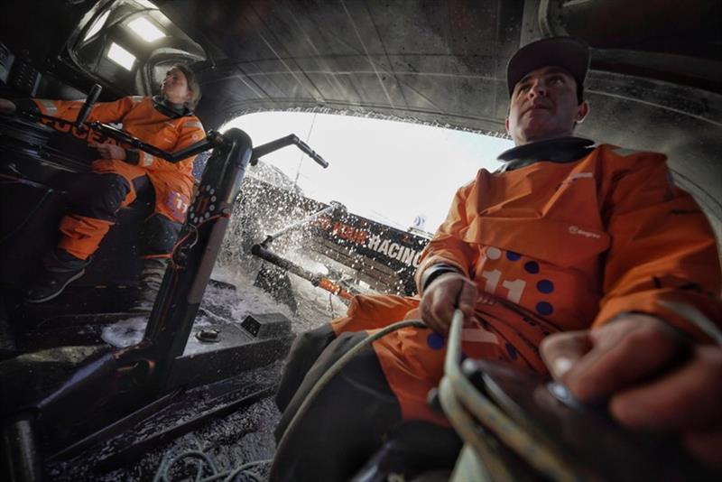 The Ocean Race Europe. Leg 2 from Cascais, Portugal, to Alicante, Spain. On Board 11th Hour Racing Team photo copyright Amory Ross / 11th Hour Racing Team taken at  and featuring the IMOCA class