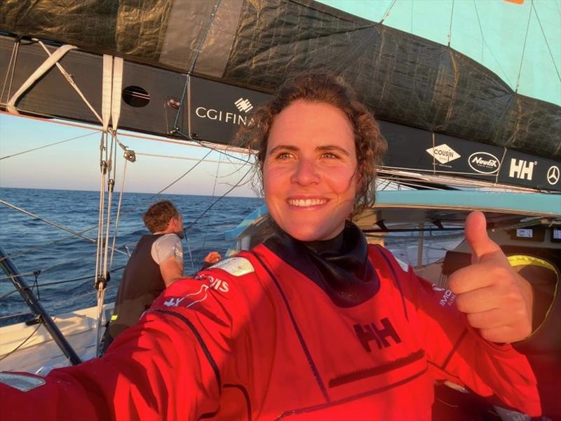 The Ocean Race Europe. Leg 2 from Cascais, Portugal, to Alicante, Spain. On board LinkedOut photo copyright Clarisse Crémer / LinkedOut taken at  and featuring the IMOCA class