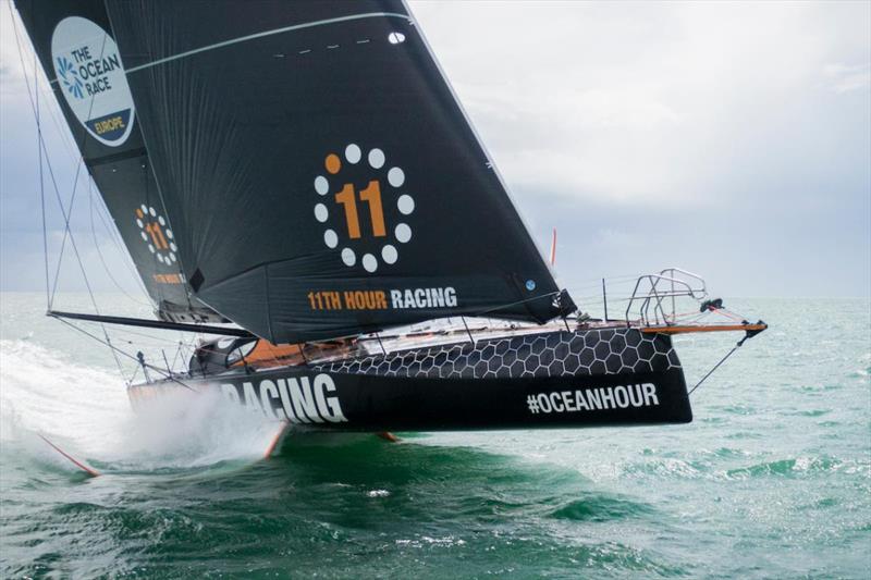 The first new flying IMOCA launched with the Ocean Race in mind - One of two boats entered by 11th Hour Racing  - photo © Amory Ross / 11th Hour Racing