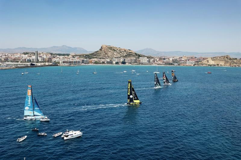 Start of the Leg 3 of The Ocean Race Europe, from Alicante, Spain, to Genoa, Italy photo copyright Sailing Energy / The Ocean Race taken at  and featuring the IMOCA class