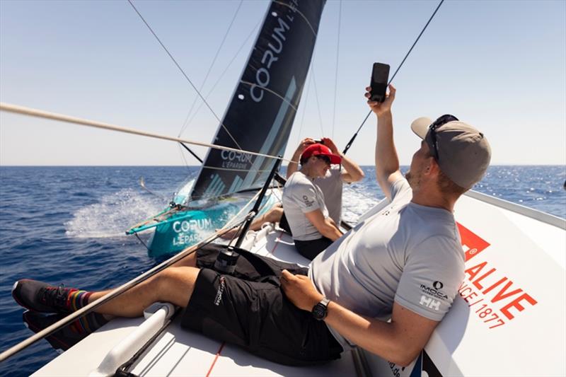 On board Offshore Team Germany - The Ocean Race Europe Leg 3 from Alicante, Spain, to Genoa, Italy photo copyright Felix Diemar / Offshore Team Germany / The Ocean Race taken at  and featuring the IMOCA class