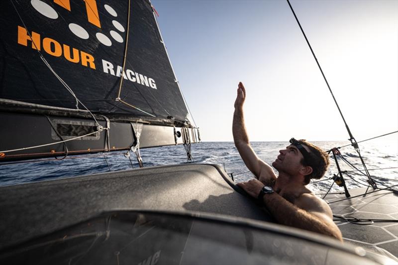 On board 11th Hour Racing Team - The Ocean Race Europe Leg 3 from Alicante, Spain, to Genoa, Italy. photo copyright Amory Ross / 11th Hour Racing / The Ocean Race taken at  and featuring the IMOCA class