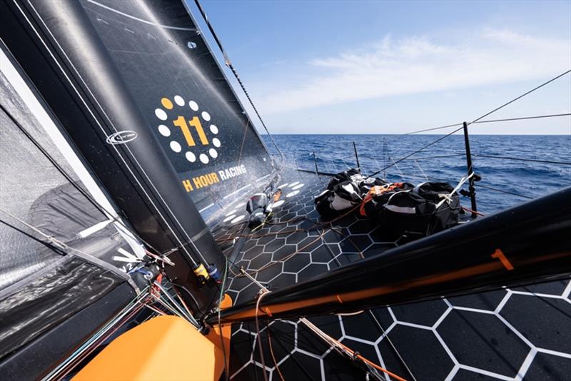 On board 11th Hour Racing Team - The finish of Leg 3 of The Ocean Race Europe from Alicante, Spain into Genova, Italy - photo © Amory Ross / 11th Hour Racing / The Ocean Race