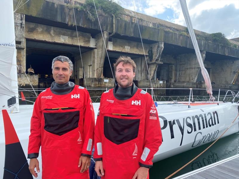 Giancarlo Pedote and Martin Le Pape photo copyright DR taken at  and featuring the IMOCA class