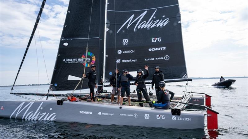 Boris Herrmann and Team Malizia during Kieler Woche photo copyright Luke Dorey taken at Kieler Yacht Club and featuring the IMOCA class