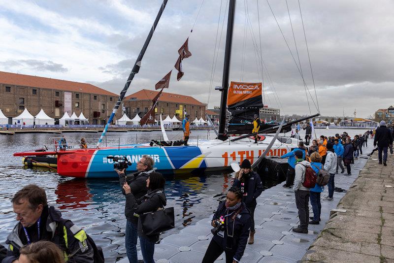 11th Hour Racing Team's two race boats set off on the Transat Jacques Vabre - photo © Jean-Marie Liot / Alea