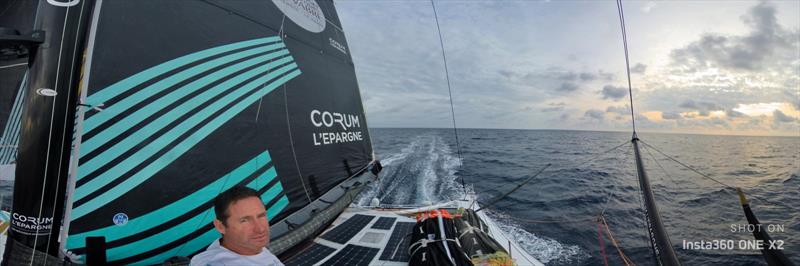 IMOCA Corum L'Epargne with Nicolas Troussel and Sebastien Josse during the Transat Jacques Vabre photo copyright Corum L'Epargne taken at  and featuring the IMOCA class