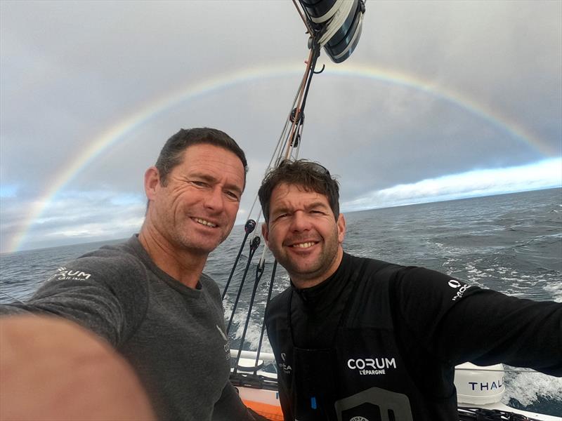 Sébastien Josse & Nicolas Troussel (CORUM L'Epargne) during the Transat Jacques Vabre - photo © Corum L'Epargne