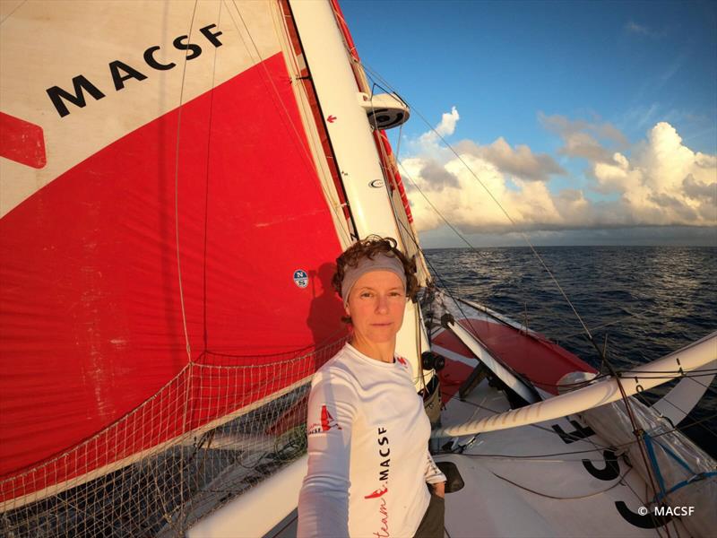 Isabelle Joschke on board MACSF during the Transat Jacques Vabre - photo © MACSF