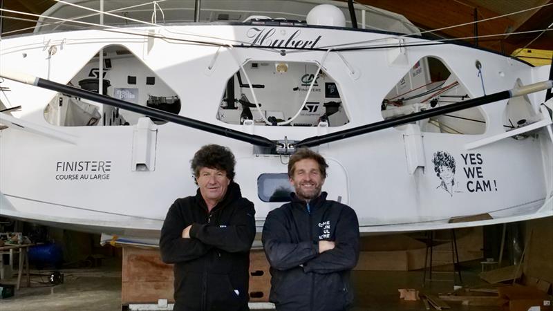 Eric Bellion et Jean le Cam - Vendée Globe photo copyright Comme Un Seul Homme taken at  and featuring the IMOCA class