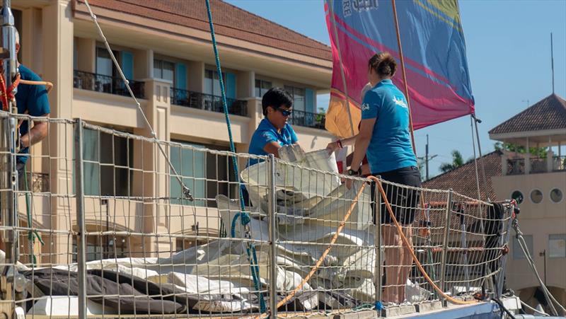 Final preparations on board Zhuhai - Clipper Race - photo © Clipper Race