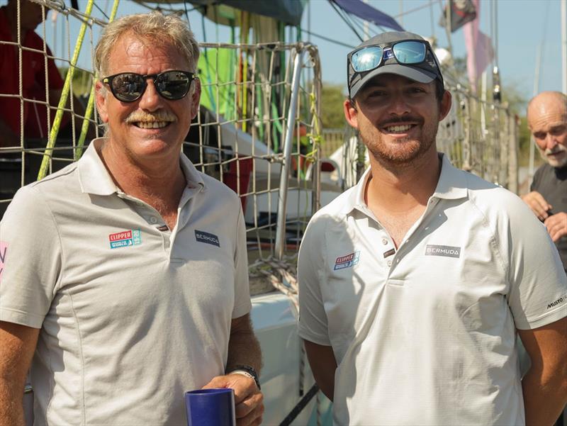 Max Rivers with Skipper David ‘Wavy' Immelman - Clipper Race - photo © Clipper Race