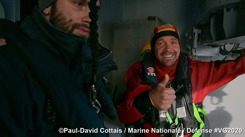 Kevin Escoffier on board PRB photo copyright Paul-David Cottais taken at  and featuring the IMOCA class