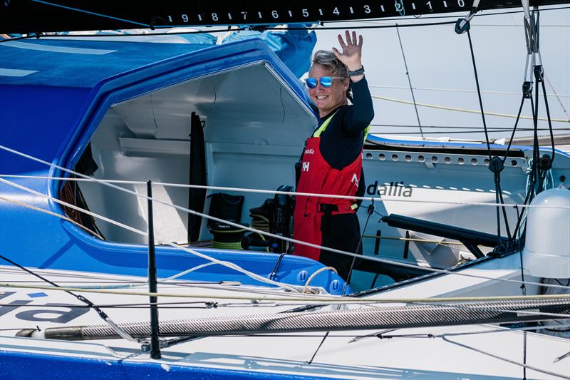 Pip Hare on Medallia during the Guyader Bermudes 1000 Race - photo © Jean-Louis Carli