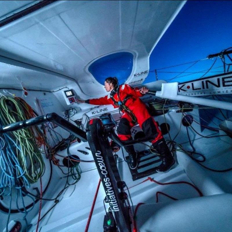 Samantha Davies, skipper of IMOCA Initiatives Cœur - photo © Yann Riou / polaRYSE