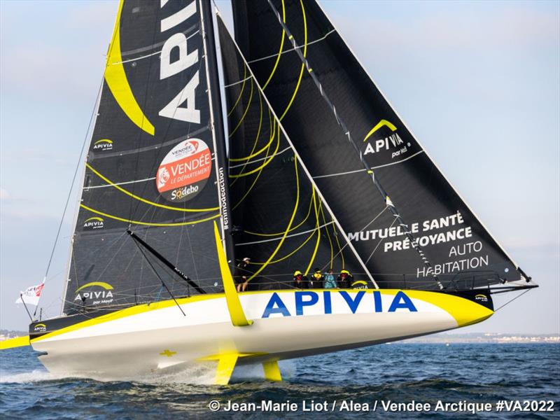 Charlie Dalin on Apivia photo copyright Jean-Marie Liot / Alea taken at  and featuring the IMOCA class