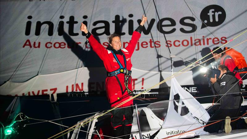 Sam Davies on board the Initiatives-Coeur - photo © Eloi Stichelbaut