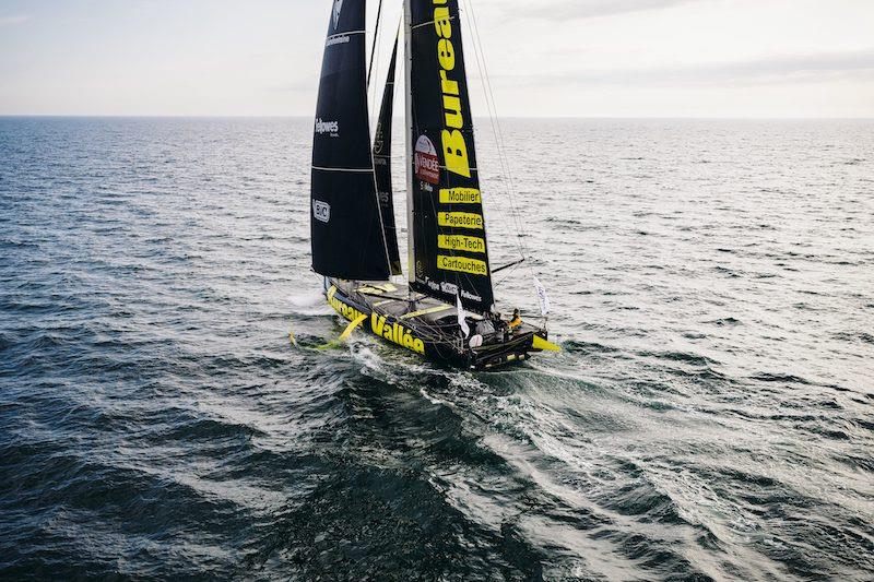 Louis Burton on Bureau Vallée during the Vendée Arctique Les Sables d'Olonne photo copyright Jean-Louis Carli / Alea / Vendee Arctique taken at  and featuring the IMOCA class