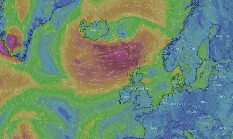 Nasty low in the North Atlantic for Vendée Atlantique fleet. - photo © Photo supplied