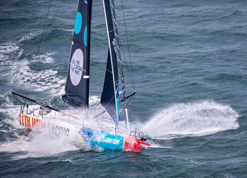 For Malama, shown starting on Friday, the seas were rough from the start in Newport for most of the race.  - photo © Daniel Forster / PPL