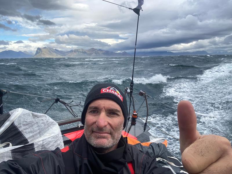 Jeremie Beyou heads for Les Sables d'Olonne on board Charal photo copyright Jeremie Beyou / Charal taken at  and featuring the IMOCA class